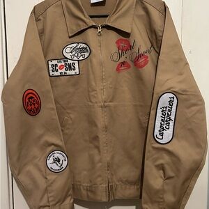 Sabrina Carpenter Short n' Sweet Tour  VIP Jacket Khaki With Patches Size Large
